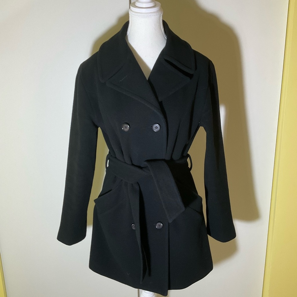 Wool and Cashmere Pea Coat - Size M